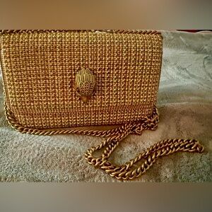 Kurt Geiger Kensington Wallet on Chain- Gold